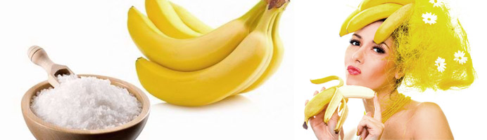 Бананово-солевая смесь для волос