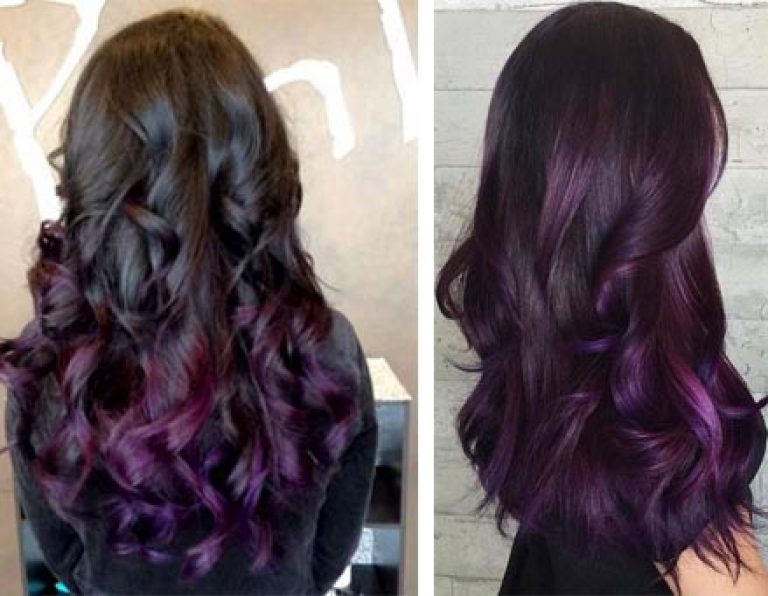 Как осветлить волосы с баклажанового цвета