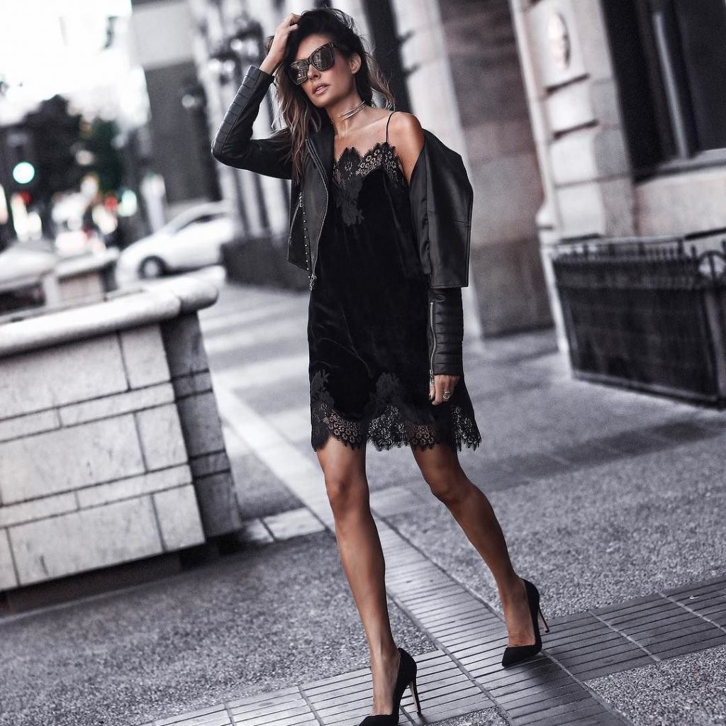 Модная одежда черного цвета