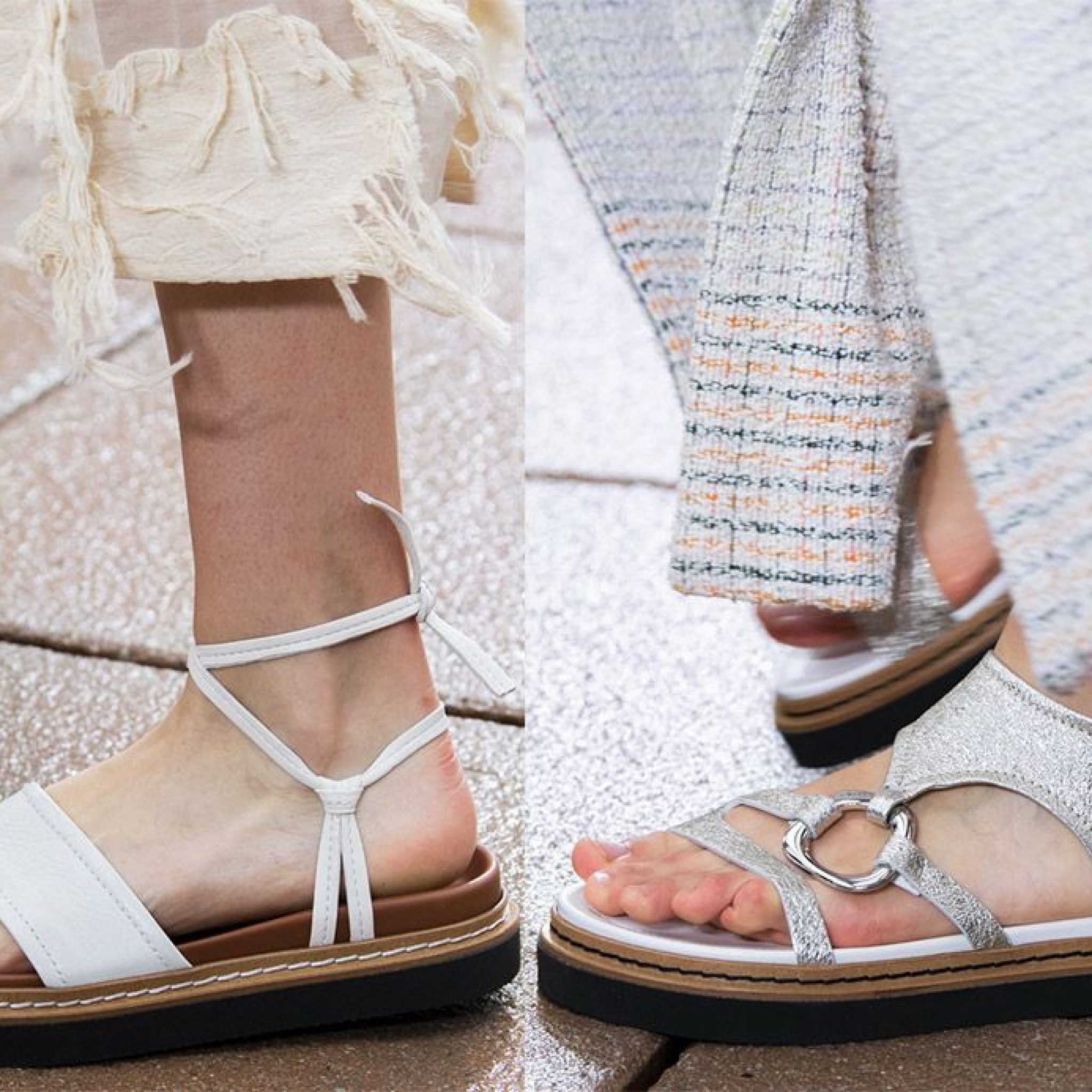 Мода сандали 2023 босоножки лето